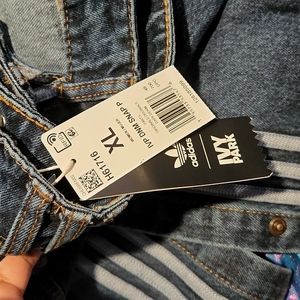 ADIDAS x Ivy Park Denim Wide-Leg Snap Relaxed Fit JeansSize: XL